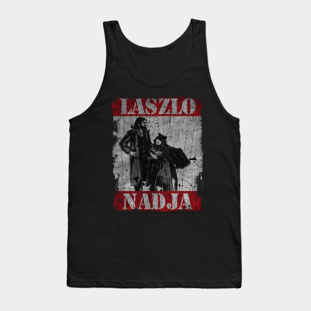 TEXTURE ART - Laszlo and Nadja Bat Tank Top by ZiziVintage